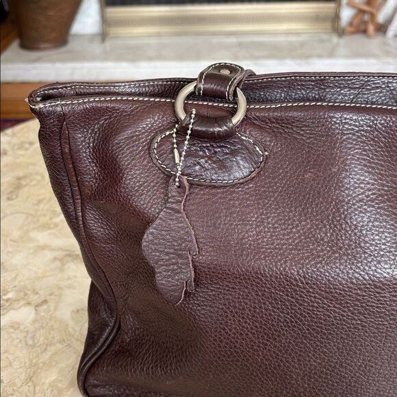 Roots Leather Tote Shoulder Bag Vintage - Picture 12 of 16